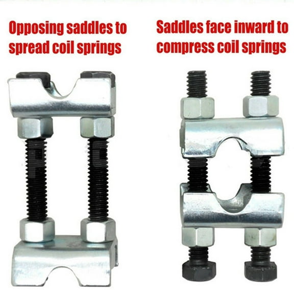 Maxfavor 2pcs 2-Way Adjustable Spring Spacer Mini Coil Spring Compressor for Struts