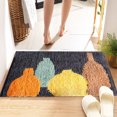 thumbnail image 3 of PureCasa Polyester Shower Bath Rug for Bathroom Toilet, Non-Slip Household Water Absorbent Floor Mats for Entrance Bedroom Kitchen, Abstract Modern Home Decor Doormats, 1PC, 16"x24", Yellow, 3 of 7