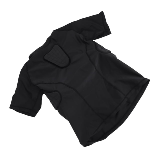 Youth Padded Compression Shirt, Football Rib Protector Shirt Padded Sportswear with Non Slip Strips and Widened Shoulder Straps for Basketball, Rugby, Ice Hockey, Trainings