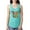 Tahiti Blue, variant on Dean Russo The Pig Animal Lover Ladies Racerback Tank Top, Kelly, Large