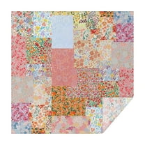 Pioneer Flower Floral Print Pattern Square Tablecloth,Waterproof Square Table Cover,Wipeable Spillproof Washable Table Cover for Home Kitchen Party Decor 42"X42"(107x107cm)