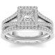 thumbnail image 1 of Anillo de oro con diamantes cuadrados Anillo de circonita bañado en oro Joyas para mujer europeas y americanas, 1 of 2