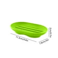thumbnail image 3 of CuiLiyq Small Soap Dish, Silicone Bathroom Soap Holder Oval Shape Bar Soap Dish, Self Draining Soap Tray with Holes for Shower, Bathroom, Kitchen, Counter Top (Green), 3 of 6