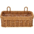 thumbnail image 3 of Cesta colgante tejida con asa, cesta de ratán de plástico, cesta tejida para cebolla, cesta de fruta, 3 of 5