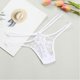 thumbnail image 2 of Gibobby Bikini elástico algodón Mujeres sexy cintura fina tanga ropa interior cómoda lencería （Blanco， L), 2 of 5