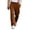Brown, variant on Men's Elastic Waist Drawstring Loose Casual Pants | Comfortable Relaxed-Fit Trousers For Daily & Weekend Wear Brown XL