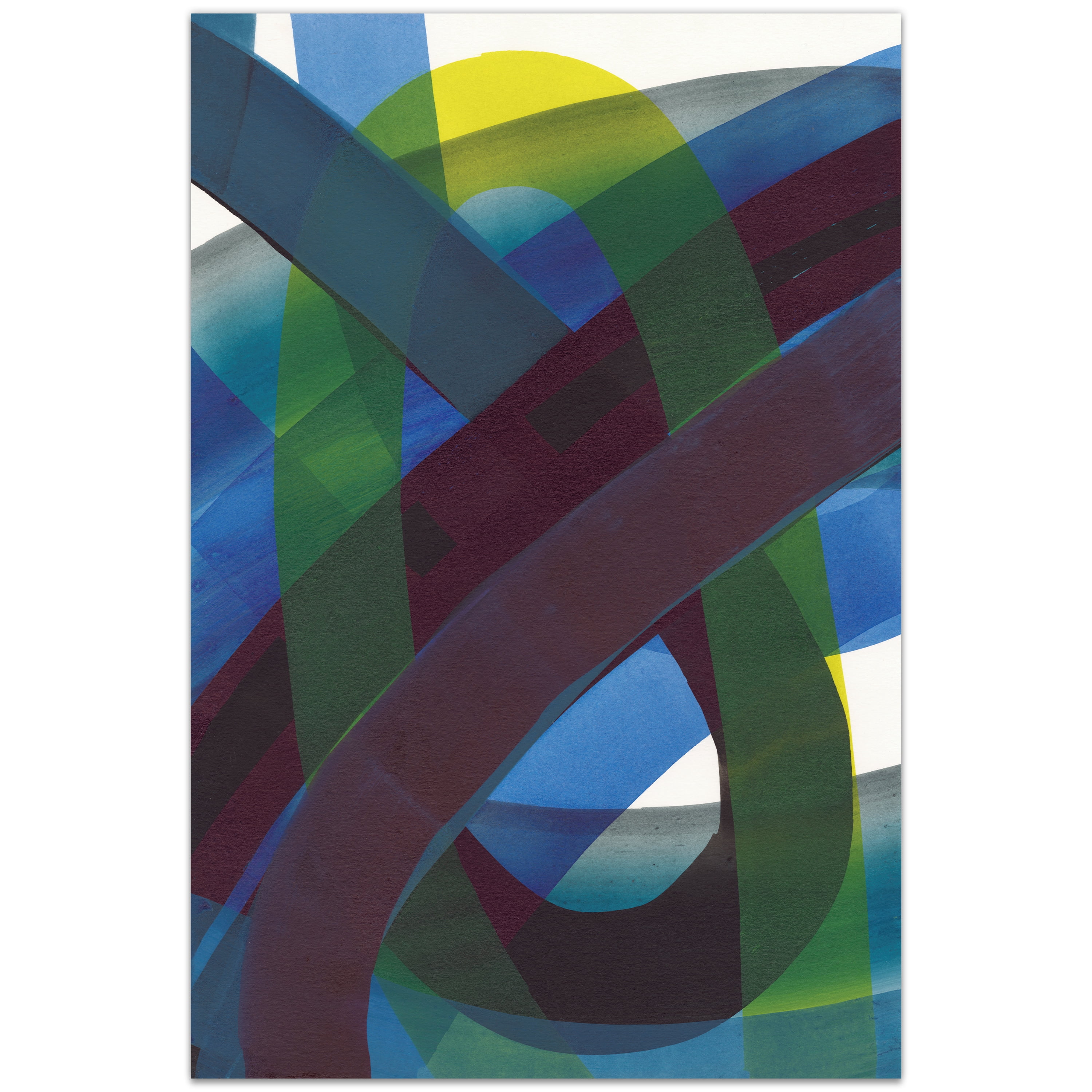 Pigment Play Frameless Free Floating Tempered Glass Panel Graphic Wall Art , 48" x 32" each