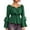 Green, variant on Bell Sleeve Tops for Women Renaissance Shirt Off Shoulder Solid Color Long Sleeve Waisted Smocked Blouse Costume Tops Fashion Casual Travel Clothes Oversize Waist-Cinching Fall Tops for Women