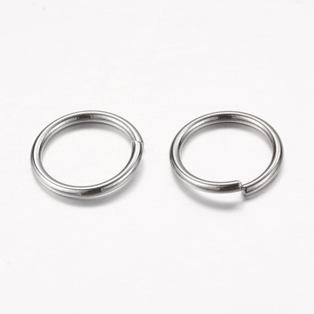 Brass Open Jump Rings Round Cadmium Free & Lead Free Gunmetal 10x1mm 18 Gauge Inner Diameter: 8mm about 2600pcs/500g