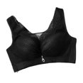 thumbnail image 3 of Sujetador de mujer Sexy Hacer subir Support Underwear Gathering Sujetador transpirable, Negro Eigraketly AP001670-02, 3 of 7
