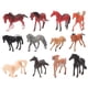thumbnail image 1 of FELTECHELECTR 12 figuras de caballos adorables, interesantes figuras de caballos, juguetes decorativos, caballos, suministros para niños., 1 of 7