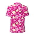 thumbnail image 4 of Rocae Vintage Flowers for Men's Short Sleeve Polo Shirt, Quick Drying Performance Moisture Wicking Sports Men's Golf Shirt X-Large, 4 of 9