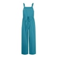 thumbnail image 7 of ZZwxWA Jumpsuits for Women Shorts Workout Women's Sleeveless Loose Overalls Rompers Cotton Linen Wide Leg Jumpsuits Rompers for Women 2025 Online Shopping, 7 of 7