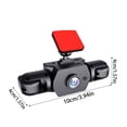 thumbnail image 3 of Full View Car Dashcam System Dash Cam with 32GB Card 360 Degree 3 Channel Camera Front Rear Interior Side Recording Night Vision Parking Monitor Driving Safety Travel Rideshare Loop Evidence, 3 of 5