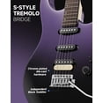 thumbnail image 2 of Guitarra eléctrica Donner DMT-66 99 cm con funda para principiantes, 2 of 9