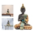thumbnail image 3 of Estatua de Buda, Budismo artesanía de Buda colección decoración de 14x9x20cm Gloria Estatua de Buda de resina, 3 of 9