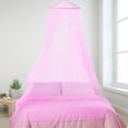 thumbnail image 4 of Mosquitera de 1,5 m para cama redonda protectora de color rosa Sweet Dreams para niños, 4 of 7