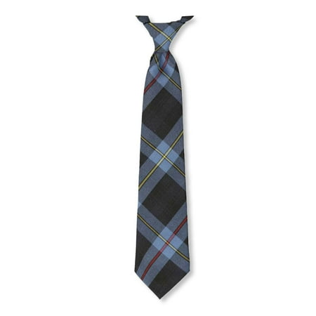 

Cookie s Adjustable Banded Necktie with Clip - blue/navy/gold *plaid #9a* 14
