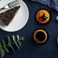 thumbnail image 6 of FMSHPON Hallween Witch Bat Full Moon Night Set of 4 Round Coaster for Drinks, Absorbent Ceramic Stone Coasters Cup Mat with Cork Base for Home Kitchen Room Coffee Table Bar Decor, 6 of 6