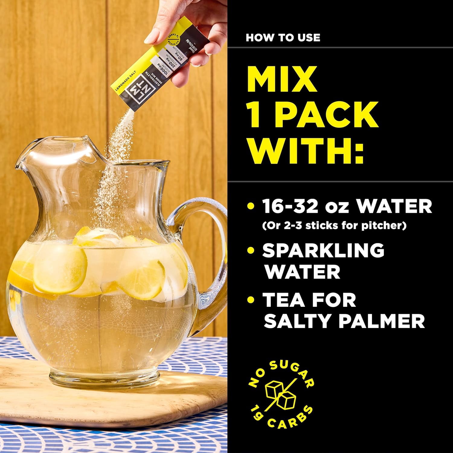 LMNT Zero Sugar Electrolyte Drink Mix - Lemonade - 6 Count