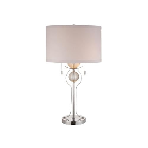 Elk Lighting Symmetry 2 Light Chrome Crystal Table Lamp Elk Lighting Symmetry 2 Light Chrome Crystal Table Lamp