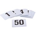 thumbnail image 2 of ROY TN 1 100 -Royal Industries Number 1-100 Plastic Number Card Set, Plastic, 4'' by 4'', White Base with Black Numbers, 2 of 4