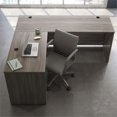 thumbnail image 3 of Pemberly Row 42" Engineered Wood Adjustable Desk L/R Return in Hudson Elm/Brown, 3 of 7