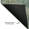 thumbnail image 5 of Addison Rugs Mayfield Premium Machine Washable Transitional Abstract Teal Rectangle Rug, 3' X 5' Machine Washable Transitional Abstract Teal Oversized Sherpa Throw Blanket, 5 of 6