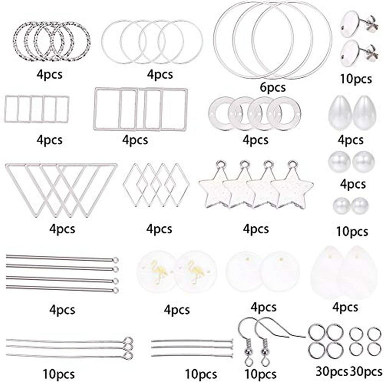 10 Grids 1 Box Jewelry Making Starter Kit Set for Earrings
