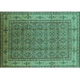 thumbnail image 1 of Ahgly Company Indoor Rectangle Oriental Turquoise Blue Industrial Area Rugs, 7' x 10', 1 of 4