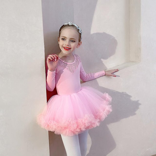 Vestido de ballet para niñas, leotardos de ballet brillantes de princesa, tutú para niñas, ropa de baile, disfraz
