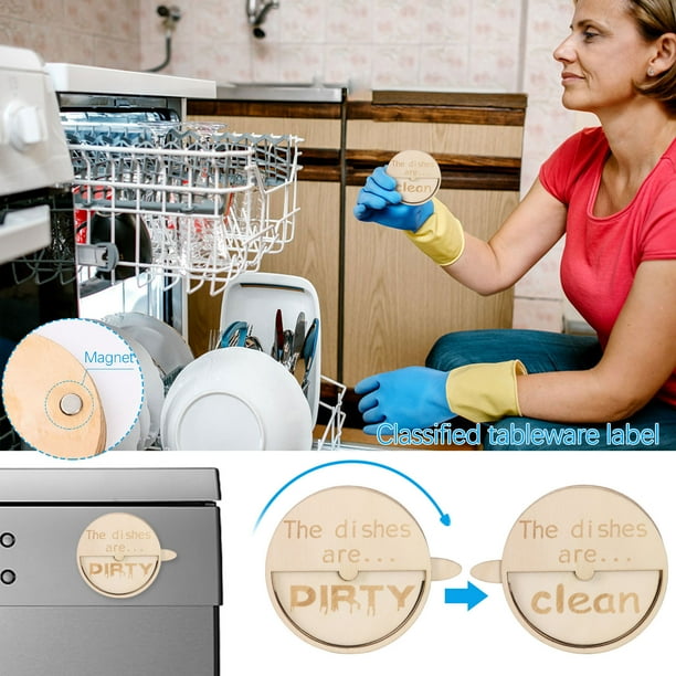 jsaierl Premium Dishwasher Clean Dirty Sign Indicator For