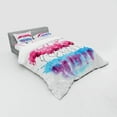 thumbnail image 3 of Ambesonne Animal Bedding Set 3 Pcs, Flamingo and Bird, Twin, Pink Blue Purple, 3 of 3