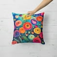 thumbnail image 2 of Colorful Ranunculus Fabric Decorative Pillow 18 in x 18 in, 2 of 5