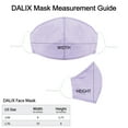 thumbnail image 3 of DALIX Cloth Face Mask Reuseable Washable in Lavender Made in USA - S-M Size (20 Pack), 3 of 4