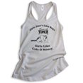 thumbnail image 1 of Girls Don't Like Boys Girls Like Cats and Money Tank Top, Ladies Racerback Tank Top, Cat Tank, Silver Gray, Large, 1 of 3