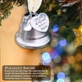 thumbnail image 2 of Inteprter Campana colgante conmemorativa de Navidad ala de Ángel enlace campana de plata una pieza de mi corazón está en el cielo colgante de árbol de Kits de decoración para fiestas No.6 Inteprter HA045224-06, 2 of 5
