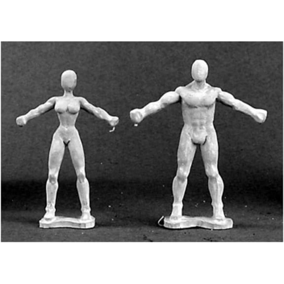 Reaper Miniatures Non Heroic Sculpting Dollies (2 M/F RPR 75008
