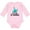 AD-Pink, variant on Inktastic 1st Birthday 1 Year Old Boys or Girls Long Sleeve Baby Bodysuit
