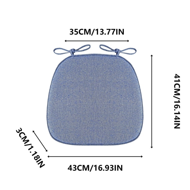 Cojín de comedor de lino y esponja, transpirable, con agarre antideslizante de silicona, ideal para refrescarse en verano en la cocina, la sala de estar o la oficina.