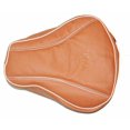 thumbnail image 4 of Fits Royal Enfield Classic Embossed Front & Rear Seat Cover Tan Leatherette, 4 of 5