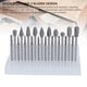 thumbnail image 3 of Juego De Brocas De Doble Corte, Brocas Para Herramientas Rotativas Multiusos Portátiles, 20 Piezas De Carburo De Tungsteno Eficiente Con 2 Pinzas Para Pulir Para Taladrar, 3 of 7