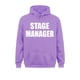 thumbnail image 3 of Sudadera con capucha ajustada estampada para hombre con letras blancas sobre un lado y texto "Stage Manager" en otoño, ropa deportiva para grupo, 3 of 5