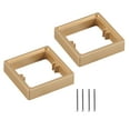 thumbnail image 5 of yotijay 2Pcs Single Socket Spacers Cable Box Heightening Pad for Home Bedroom Office golden, 5 of 9