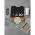 thumbnail image 3 of Smartprints Mens Graphic Tee Black - Never Forget Pluto 100% Cotton Regular Fit, 3 of 4