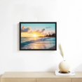 thumbnail image 3 of Wall Art Pictures Prints Romantic Sea Coastal Waves Canvas Paintings for Living Room Bedroom Bathroom Office Framed Artwork Wall Decor, 3 of 4