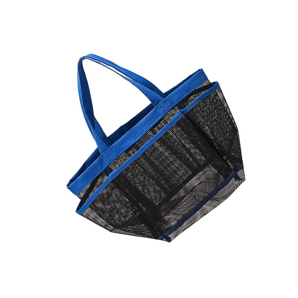 Bolsas de almacenamiento de malla de viaje, bolsas de ducha colgantes para piscina, cosméticos, portátiles, plegables, de secado rápido, bolso Almacenamiento y organización del hogar Azul Monstrate HA065527-02B