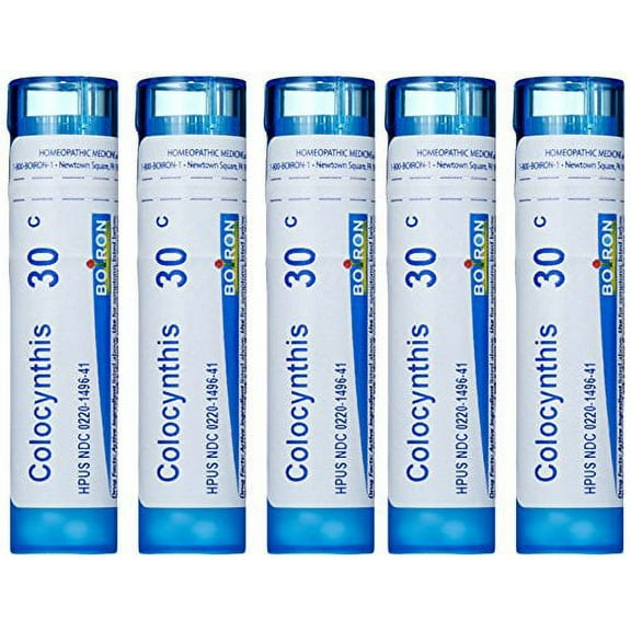 Boiron Colocynthis 30C, Homeopathic Medicine for Cramps (Pack of 5)