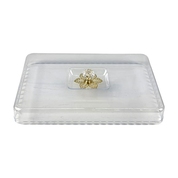 Cubierta para alimentos, cubierta para soporte de pastel, tapa rectangular transparente a prueba de polvo, red para alimentos Longitud 31 cm