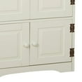 thumbnail image 5 of TMS Contemporary Four Door Vertical Wall Cabinet with Shelves, White, 5 of 6